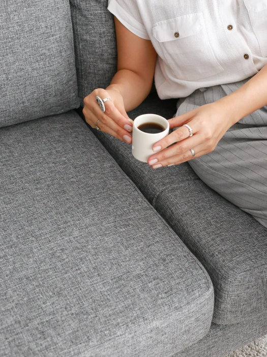 Atelier Del Sofa Nordi Sofá de 3 Plazas de Madera - Gris Atelier Del Sofa Nordi Sofá de 3 Plazas de Madera - Gris